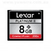 Compact Flash card 8GB Lexar Platinum II